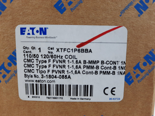 Eaton XTFC1P6BBA Combination Starters Non-Reversing 1-1.6A 120V B Frame 1NO 1NC