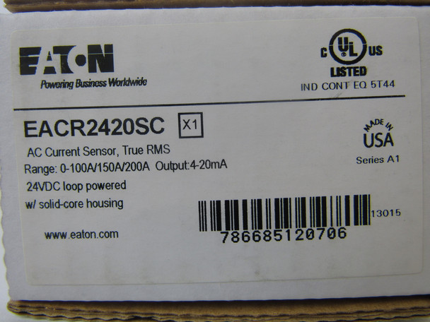 Eaton EACR2420SC Other Sensors and Switches Solid Core 200A 24VDC