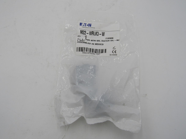 Eaton M22-WRLK3-W Selector Switches 3 Position White