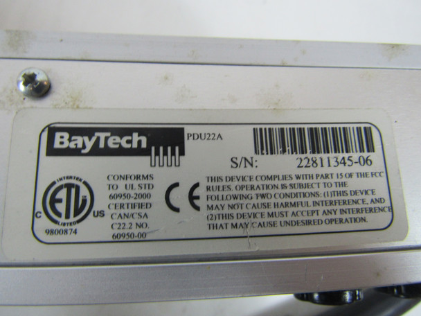BayTech PDU22A Other Power Supplies 30A 230V 50/60Hz 24 Outlet