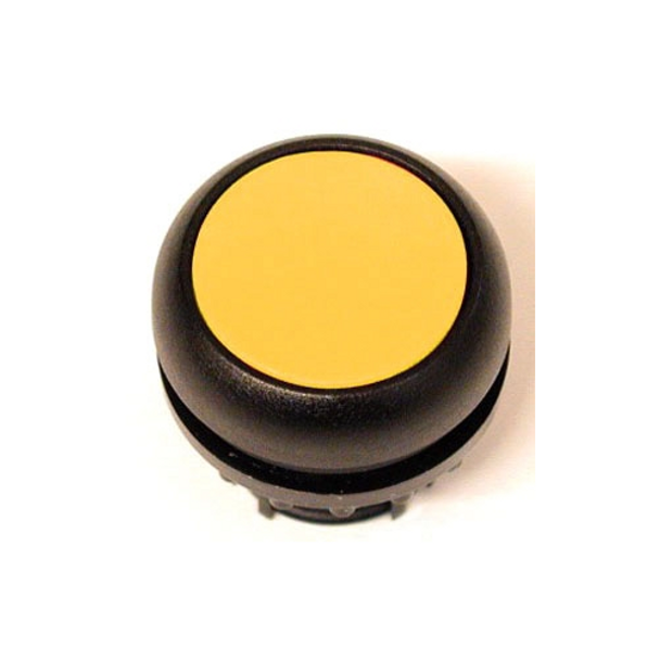 Eaton M22S-D-Y Pushbuttons Non-Illuminated Yellow NEMA 3/3R/4/4X/12/13 Watertight/Oiltight