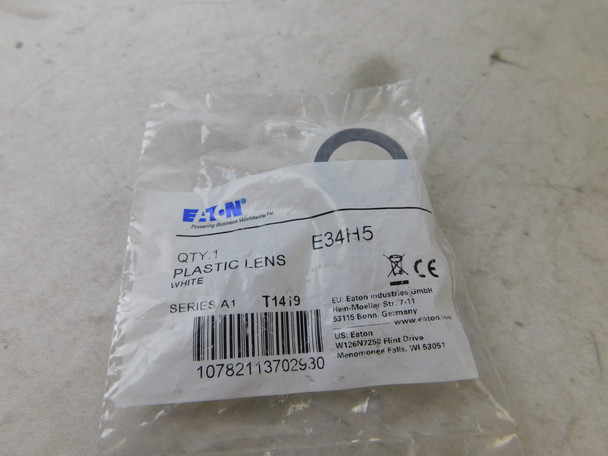 Eaton E34H5 Contact Blocks and Other Accessories Plastic Lens White EA NEMA 3/3R/4/4X/12/13 Watertight/Oiltight