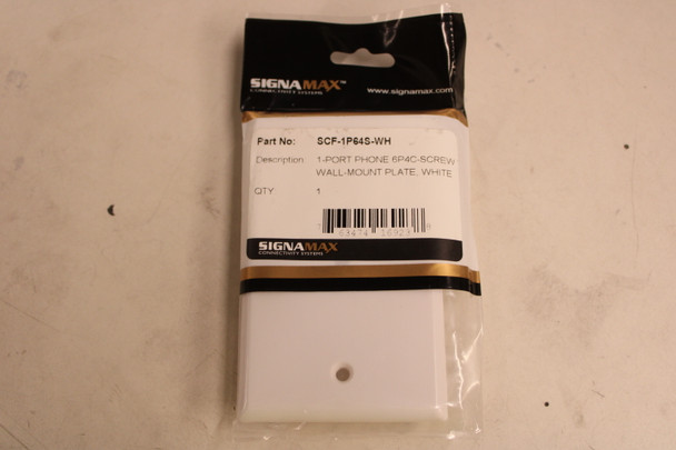 Signamax SCF-1P64S-WH Wallplates and Accessories EA