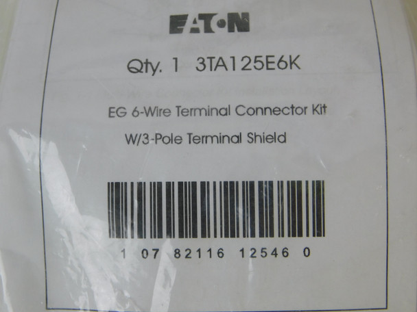 Eaton 3TA125E6K Lugs Terminal Connector Kit 3P EA Terminal Shield For EG Frame Breakers