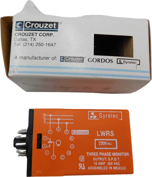 Crouzet LWRS220A Relays Monitoring Relay 220V 3Ph