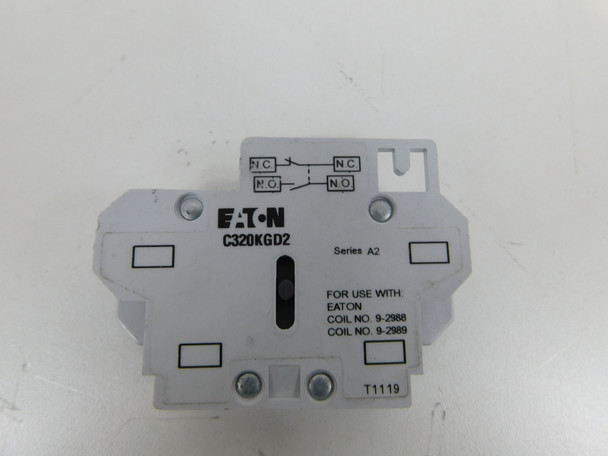 Eaton C320KGD2 Auxiliary Contact FREEDOM SERIES 1NO 1NC EA