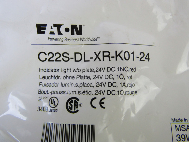 Eaton C22S-DL-XR-K01-24 Pushbuttons LED 24V 1NC