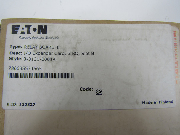 Eaton 3-3131-0001A Programmable Logic Controllers (PLCs) Relay Board