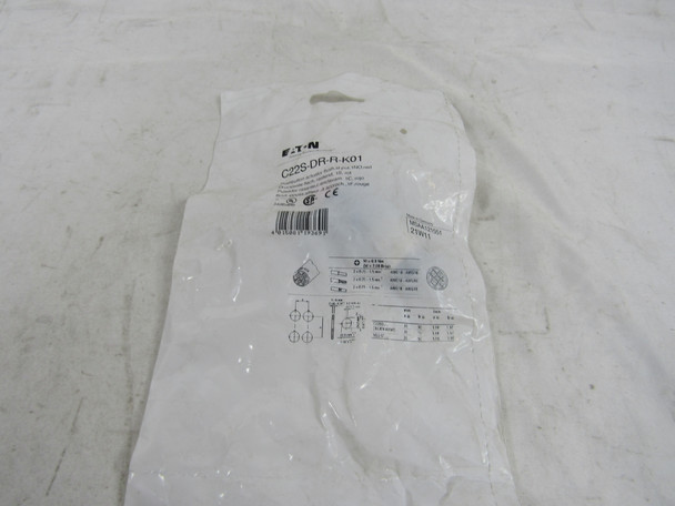 Eaton C22S-DR-R-K01 Pushbuttons Non-Illuminated 1NO Red Flush Mounting