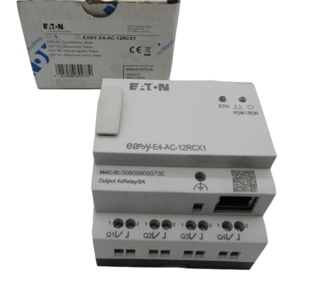 Eaton EASY-E4-AC-12RCX1 Programmable Logic Controllers (PLCs) 230V EA