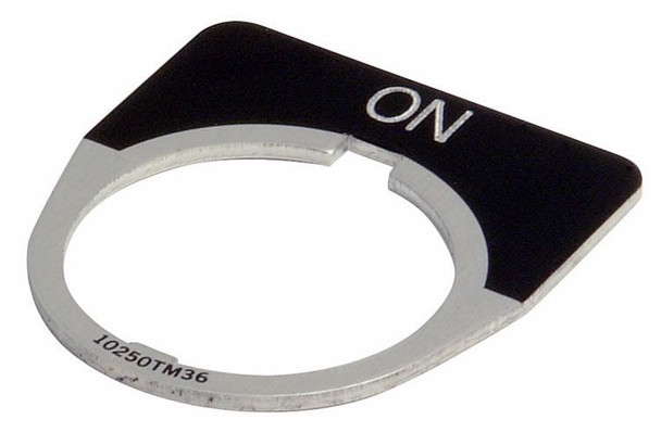 Eaton 10250TM28 Pushbuttons Legend Plate Black