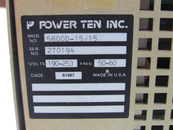 Power Ten 270194 Other Power Supplies 190-253V 3Ph