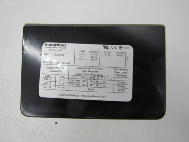 Marathon 1433555 Terminal Blocks Power Distribution Block 3P 350A 600V