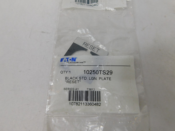 Eaton 10250TS29 Contact Blocks and Other Accessories Black EA RESET