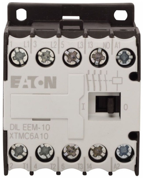 Eaton XTMC6A10AD NEMA and IEC Contactors FVNR 3P 6A 120V 50/60Hz A Frame 1NO EA