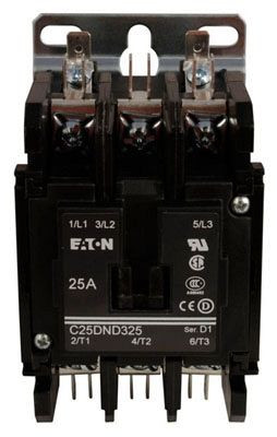 Eaton C25DNB350A Definite Purpose Contactors Non-Reversing 3P 50A 120V 50/60Hz D Frame EA