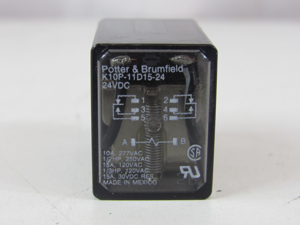 Potter & Brumfield K10P-11D15-24 Relays 15A 24V