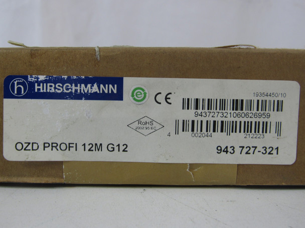 Hirschman 943727321 Programmable Logic Controllers (PLCs) Fiberoptic Module Profibus