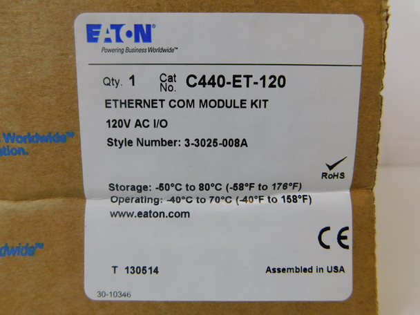 Eaton C440-ET-120 Relays Ethernet Control Module Kit