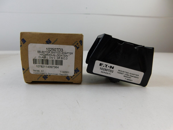Eaton 10250TD3 Pushbutton/Pilot Light/Selector Switch Accy Selector Switch Adapter Black EA Hazardous Location