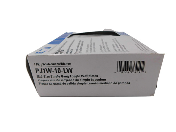 Eaton PJ1W-10-LW Wallplates and Switch Accessories Wallplate White 10PK