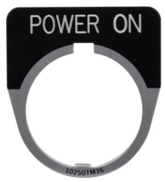 Eaton 10250TM84 Contact Blocks and Other Accessories Legend Plate Black EA TRIP