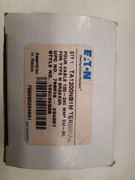 Eaton TA1200NB1M Lugs Lug Kit 1P