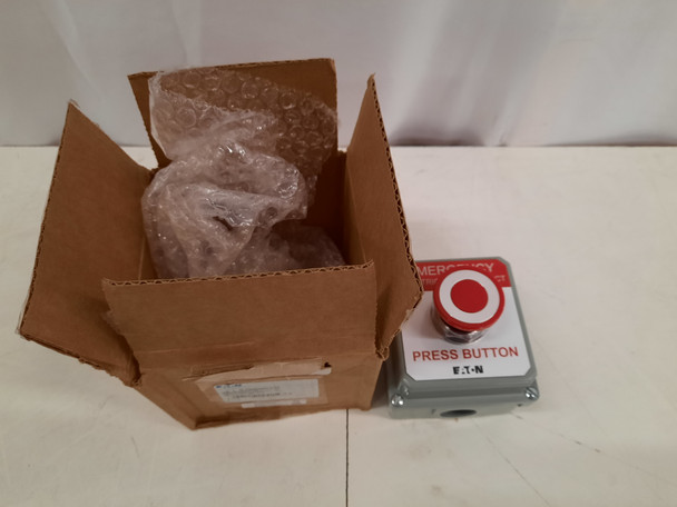 Eaton 10250T5B62-S105 Pushbuttons Station 1NO 1NC 1 Button Gray/Red NEMA 3/3R/4/4X/12/13 Emergency Electronic Disconnect Eaton 10250T5B62-S105 Pushbuttons Station 1NO 1NC 1 Button Gray/Red NEMA 3/3R/4/4X/12/13 Emergency Electronic Disconnect
