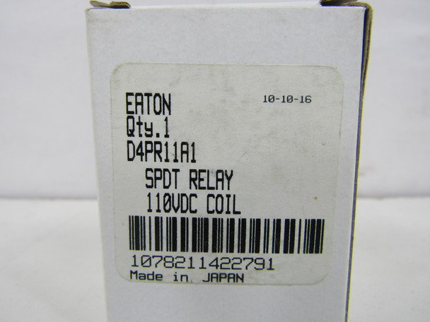 Eaton D4PR11A1 Relays General Purpose Relay 1P 10A 110V Indicating Light
