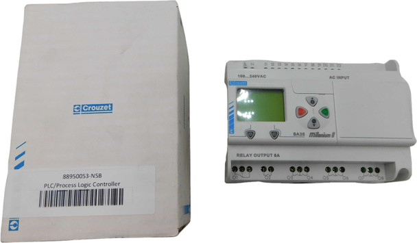 Crouzet 88950053 Programmable Logic Controllers (PLCs) Relay Output 240V Millenium II SA 20 R