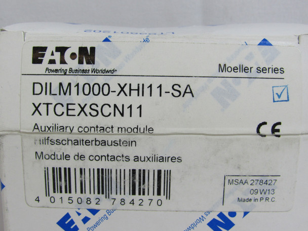 Eaton XTCEXSCN11 Auxiliary Contact 2P 40-170A 1NO 1NC