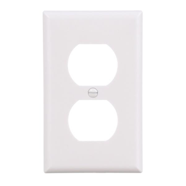 Eaton 2132W Wallplates and Switch Accessories Wallplate White EA 2 Gang