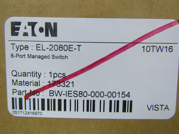 Eaton EL-2080E-T Programmable Logic Controllers (PLCs) 8 Port Managed Ethernet Switch