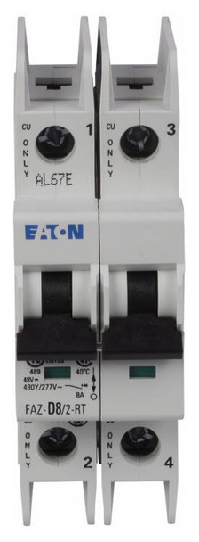 Crouse-Hinds FAZ-D4/2 Din Rail Mounted Circuit Breakers 2P 4A