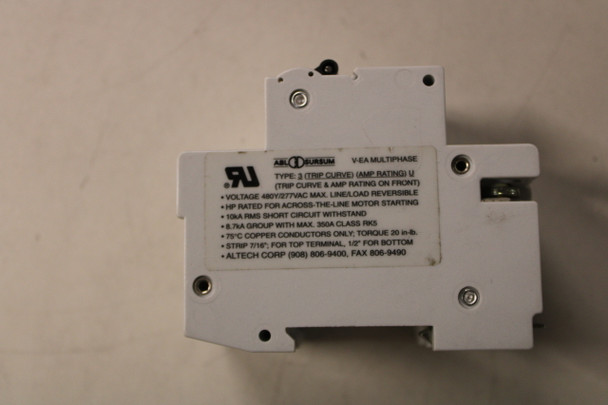 ALTECH 3G10U/15.071U Miniature Circuit Breakers (MCBs) EA