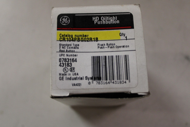 GENERAL ELECTRIC CR104PBG02R1B Pushbuttons EA