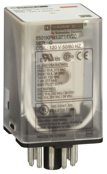 Square D 8501KP13P14V20 Relays 240V EA
