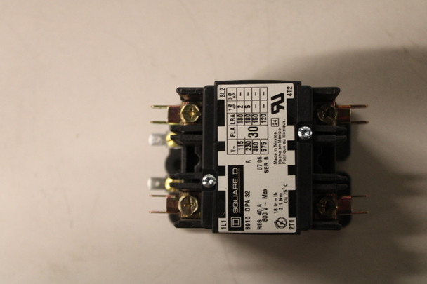 Square D 8910DPA32V02 Definite Purpose Contactors 30A 120V