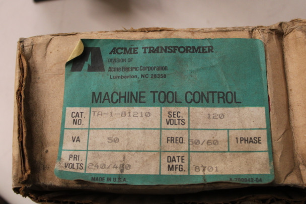 Acme TA-1-81210 Control Transformers EA