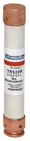 Ferraz Shawmut TRS20R Class RK5 20A 600VAC, 300VDC Time Delay Fuse