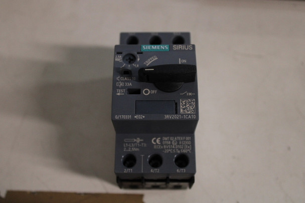Siemens 3RV2021-1CA10 Motor Circuit Protector (MCPs) EA