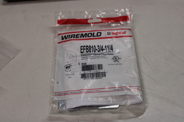 Wiremold EFB810-3/4-11/4 Power Outlet Panels EA