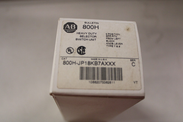 Allen Bradley 800H-JP18KB7AXXX Selector Switches EA