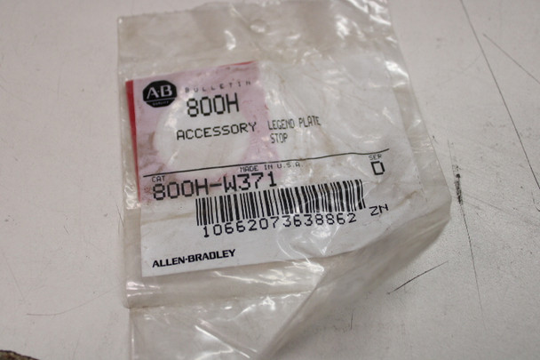 Allen Bradley 800H-W371 Contact Blocks and Other Accessories EA