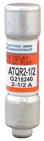 Ferraz Shawmut ATQR2-1/2 Class CC 2.5A 600VAC Time Delay Fuse