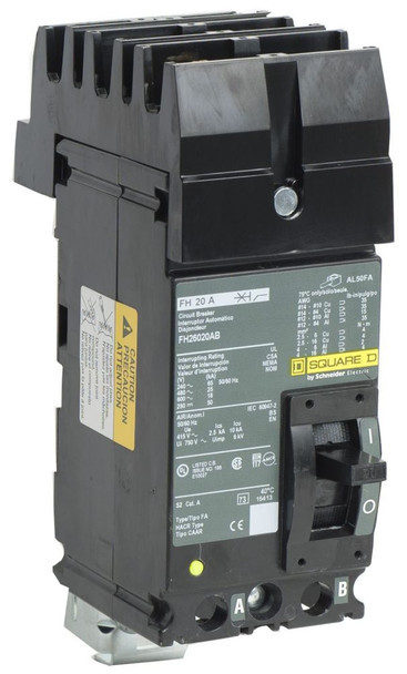Square D FH26020AB Molded Case Breakers (MCCBs)