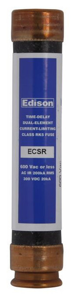 Edison ECSR60 Class RK5 60A 600VAC, 300VDC Time Delay Fuse