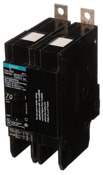 Siemens BQD270 Miniature Circuit Breakers (MCBs)