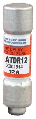 Ferraz Shawmut ATDR12 Class CC 12A 600VAC, 300VDC Motor Protection Fuse