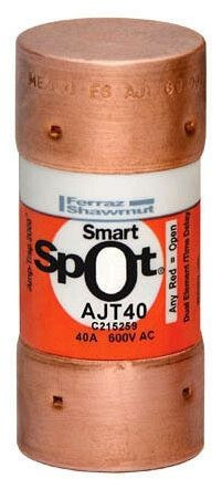 Ferraz Shawmut AJT40 Class J 40A 600VAC 50/60Hertz, 400VDC Low Voltage Ul Power Fuse